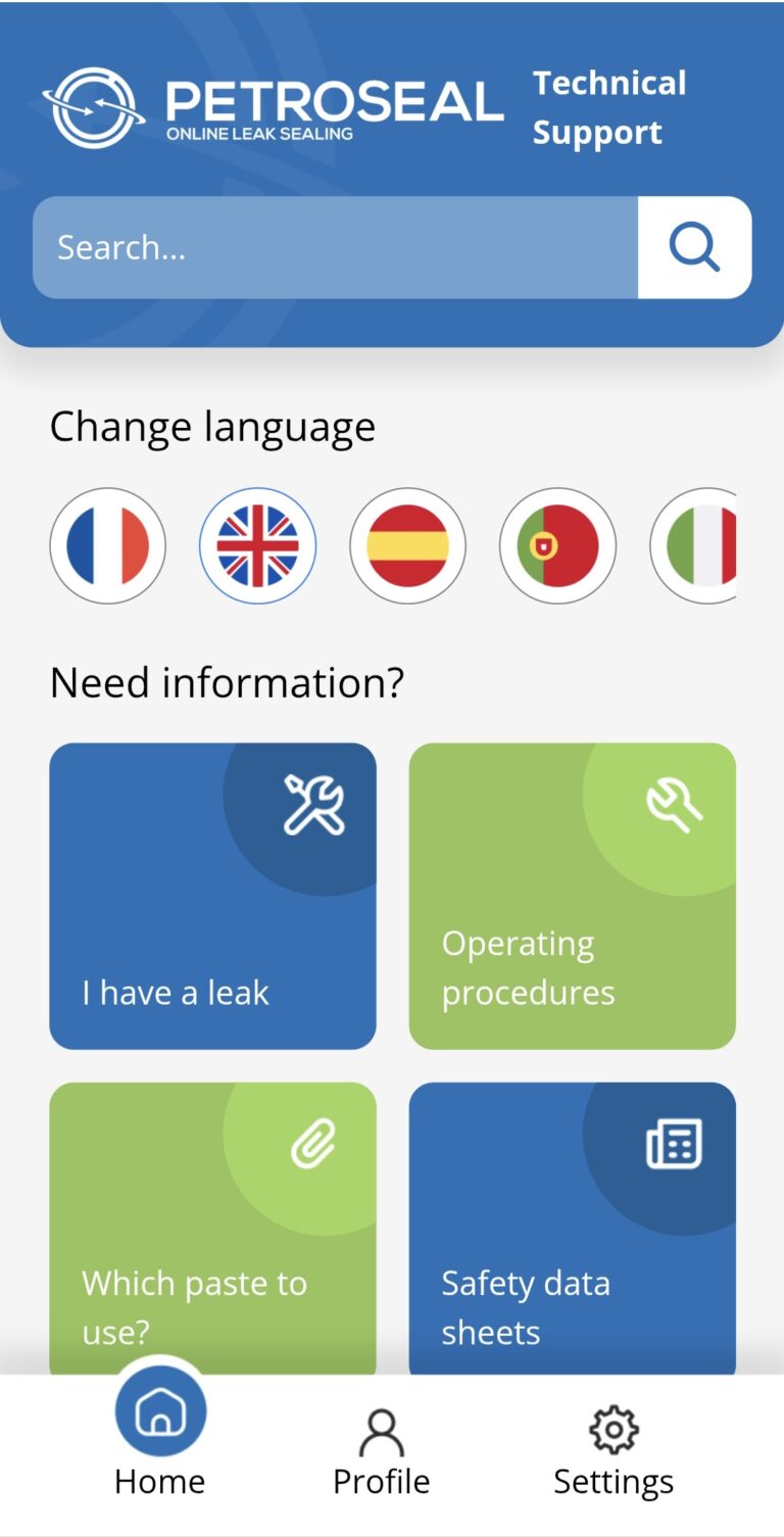 Petroseal digital support